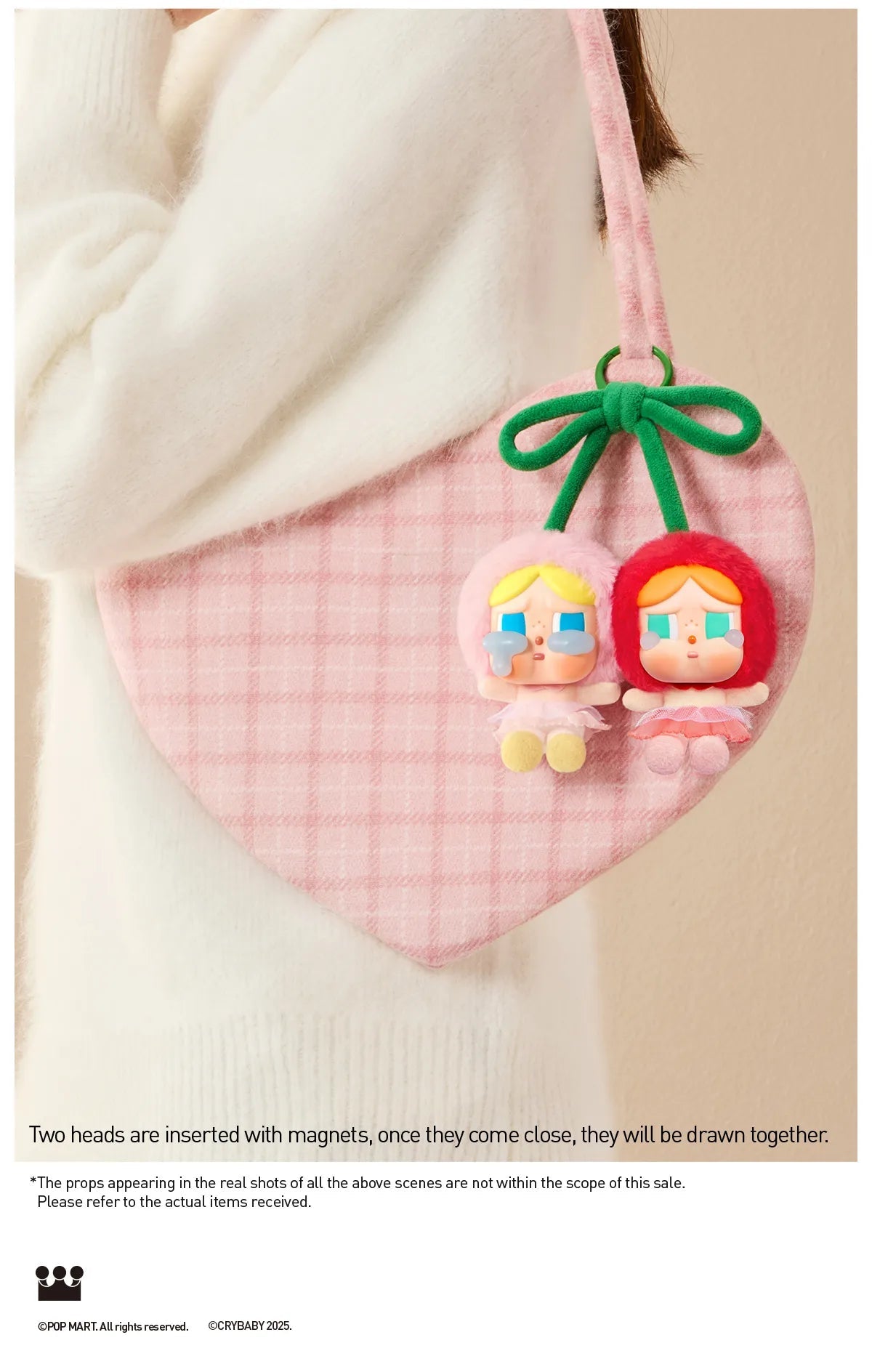 CRYBABY Crying For Love Series-Vinyl Plush Hanging Card (Love You Cherry Much)